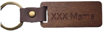 Houten sleutelhanger gepersonaliseerd Laserkado