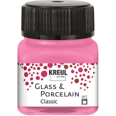 Glasverf - Porseleinverf - Roze - Classic - Glazuur look - Kreul - 20 ml