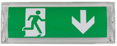 LED-noodverlichting - Batterijback-up tot 3 uur - Beschermingsklasse IP65 - Uitgangs-/noodbord - Verlicht lichtbord