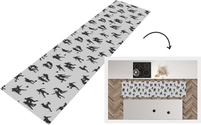 Keukenloper - Loper keuken - Sport - Voetbal - Patronen - 200x50 cm - Keukenloper vinyl