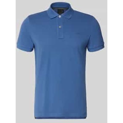 slim fit poloshirt met gestikt logo