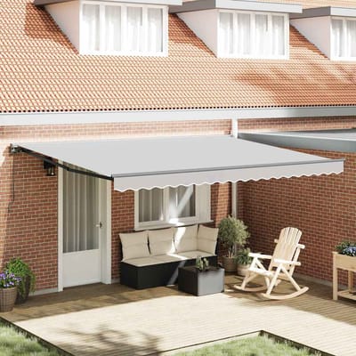 vidaXL - Zonnescherm - Frame - Verstelbaar - Antraciet - 4,5 - × - 3 - m - Staal