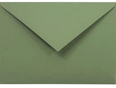 C6 100 Olijfgroene Enveloppen 114x162mm 120g - Ecologische Enveloppen voor Bruiloftuitnodigingen en Verjaardagskaarten