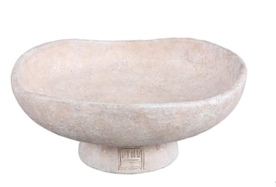 PTMD - Schaal Rokas - Wit - 30x30x13cm