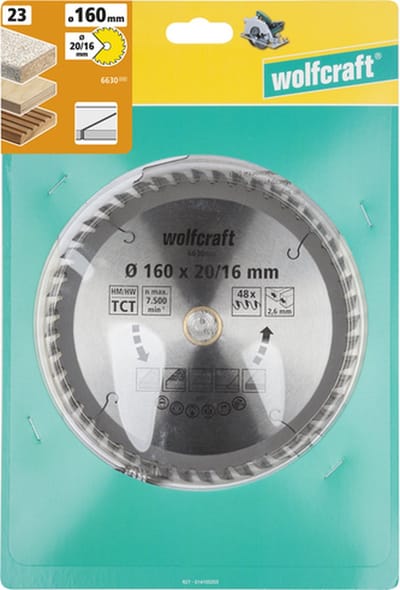 wolfcraft - Handcirkelzaagblad HM, serie lila nieuw - 6622000