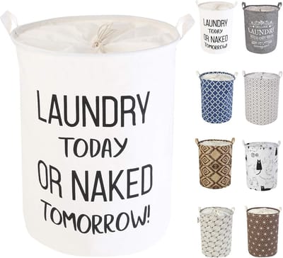 heupwasmand - Vouwbare Wasmand - Katoen/Linnen - Waterafstotend - Dustproof - Voor Thuisgebruik