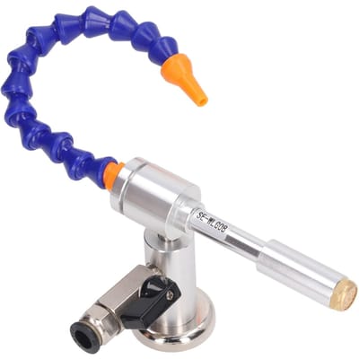 Ensemble de 6 pièces Pistolet de Refroidissement à Air Froid 7 Bars 520BTU Alliage d'Aluminium Tube Vortex Flexible Pistolet à Air Froid