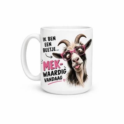 1 X Bedrukte beker / mok gein spreuk ik voel me een beetje MEK-waardig vandaag