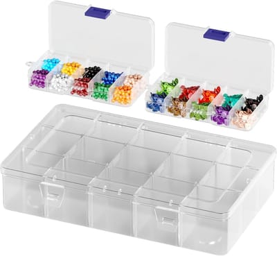 Kleine opbergdozen voor sorteren van onderdelen, verstelbare opslagbox voor kralen, sieraden en haaraccessoires