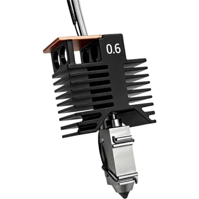 Hotend Geschikt voor Snapmaker U1 3D-printer 48W Keramisch Verwarmingsblok Hoge Doorstroming Hot End Kit 0,6 mm Mondstuk black