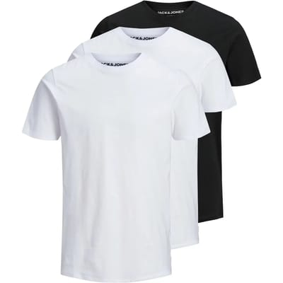 Jack & Jones Heren T-Shirt JJEORGANIC BASIC 3er PACK slim fit Veelkleurig XS Ronde Hals Volwassenen