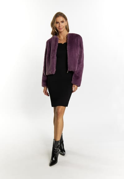 Faina Jas van imitatiebont Dames violet