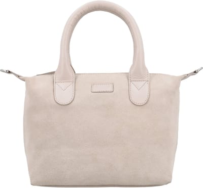 Charm London Buckingham Royale Handtas - Schoudertas - Crossbody - Suede - Leer - Dames - Leren Dames Tas - Crème
