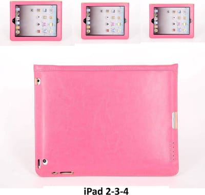 Apple iPad 2-3-4 Roze Smart Case - Book Case Tablethoes- 8719273107386