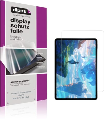 dipos – 2x Beschermfolie geschikt voor Xiaomi Pad 8 Pro 11.2 Zoll | Krasbestendige & heldere Screenprotector Ultra-Thin