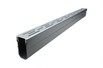 Wovar Lijngoot smal Aluminium 1000 x 55 x 100 mm | Per Stuk | Afvoergoot