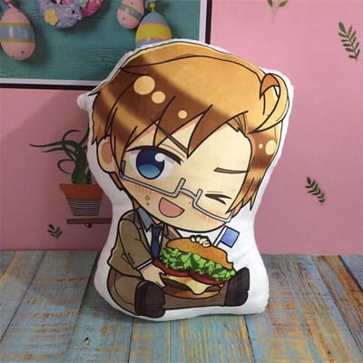 Pendentif Peluche Mini Axis Powers Hetalia 10cm - Feliciano Vargas Arthur Kirkland Ivan Jouet en Peluche Décoration de Sac 10CM pendant
