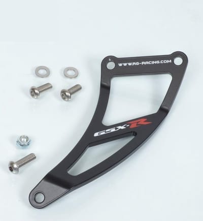 r&g steun voor suzuki 600 gsxr 2000-2005 eh0040bk / zwart geanodiseerd nieuw
