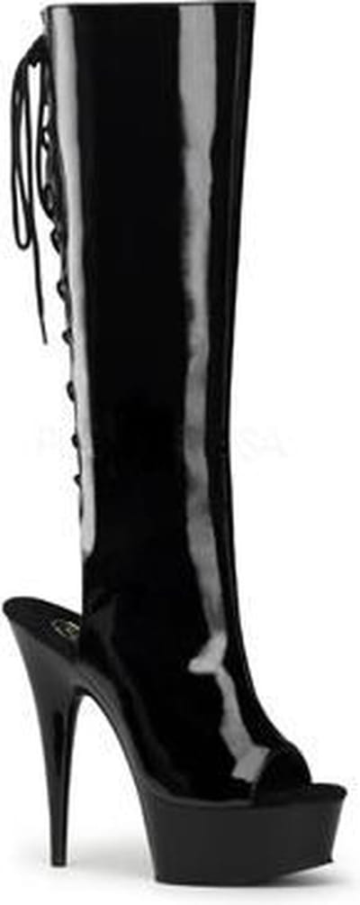 Delight-2018 black patent - (EU 44 = US 13) - Pleaser