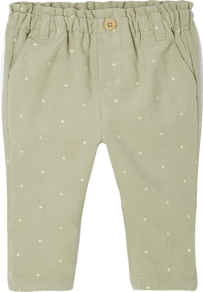Vertbaudet Ribfluwelen paperbag broek voor baby's