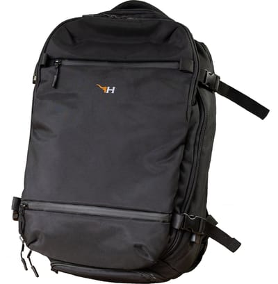 Hornscape Stedentrip tas 40L - Handbagage tas - Rugzak - Reistas - Vliegtuig - Waterafstotend - Zwart