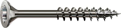 Roestvaststalen schroef, 4 x 40 mm, 90 stuks, Deeldraad, Verzonken kop, T-STAR plus T20, 4CUT, Roestvast staal A2 - 8000000276484