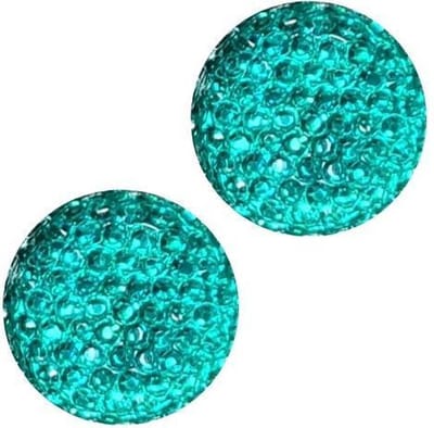 Fako Bijoux® - Magnetische Mini Broche - Magneetbroche - Hoofddoek Magneet - Magneet Broche - Sjaal - Hijab - Abaya - 13mm - Aqua
