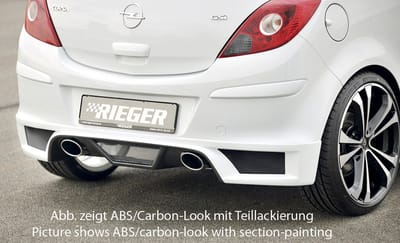 RIEGER - PERFORMANCE DIFFUSER DUAL TIP L+R - OPEL CORSA D - PRIMER