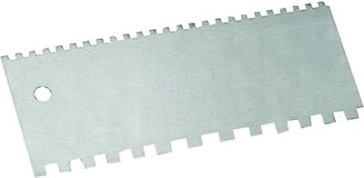Lijmkam - Tegelspreider - Lijm Aanbrengen - Roestvrij Staal - 195 mm - Grijs