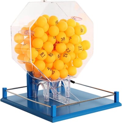 Bingo set - Loterij machine - Feest organiseren - 100 ballen - Grote groepen - Zilver