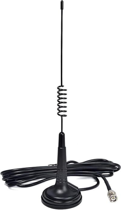 CB Antenne - Magnetische Mount - Radio Communicatie - Compacte Basis - 35 cm Lengte - Zwart