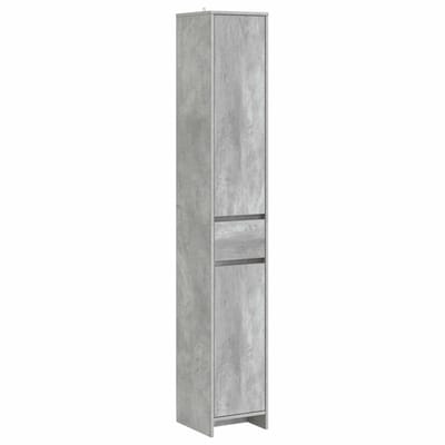 vidaXL - Badkamerkast - Betongrijs - 30 - x - 33 - x - 190 - cm - Bewerkt - hout