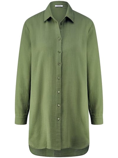 Lange blouse Van Peter Hahn groen