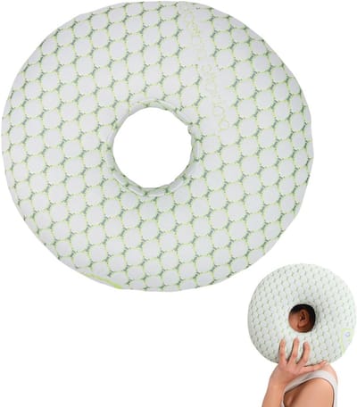 Ergonomisch Donut Kussen met Ooropening voor Drukverlichting en Pijnverlichting, Ideaal voor Zijslapers en Oorpiercings