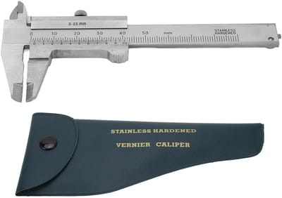Mini-schuifmaat - Roestvrij Staal - Eenvoudig Te Gebruiken - 0-50 Mm - Dubbele Schaal - Brede Toepassing voor Sieradenmunten - Compact