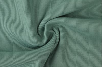 Rib boordstof - Oud groen - 1 meter - Per meter - 60cm breed
