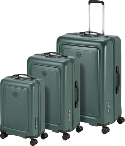 Princess Traveller Elements - Kofferset 3 delig - Seaweed - 35L Handbagage + 65L en 98L Reiskoffer - Lichtgewicht Trolley - GRS gecertificeerd