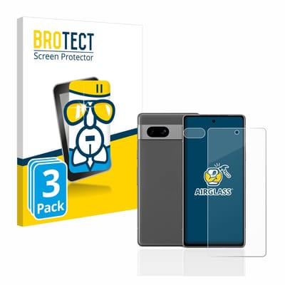 Screenprotector 3 Stuks voor Google Pixel 7a (Voor+Camera) Beschermglas transparant