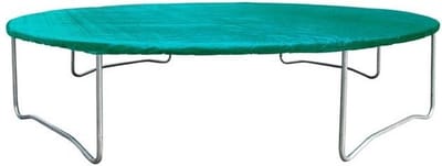 Trampoline beschermhoes rond 240 - 245 cm groen - afdekhoes pro - Afdekhoes trampoline PE - afdekzeil