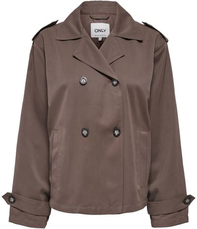 Only Hannah Short Life Trenchcoat Jas Dames - Maat M