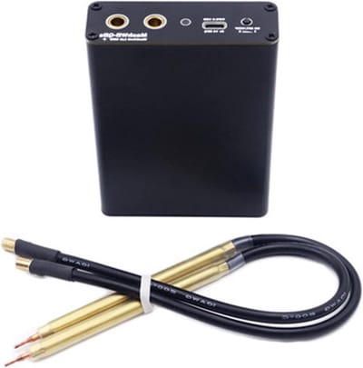 Puntlasapparaat - Mini lasapparaat - Doe-het-zelf projecten - Afneembare soldeerpen - 110 mm - Zwart