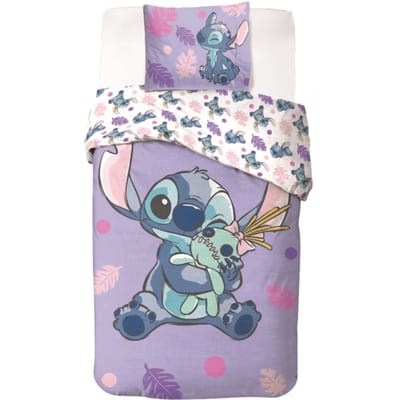 Lilo & Stitch Dekbedovertrek - 140 x 200 cm - Katoen - Paars