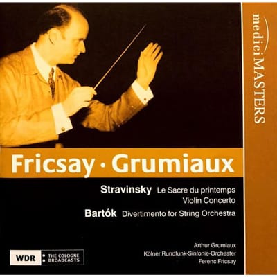 CD FERENC FRICSAY, ARTHUR GRUMIAUX - Stravinsky – Le Sacre Du Printemps, MM0202 Medici Masters 2007 Europa Klassiek Gebruikt orange