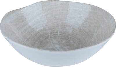 PTMD Mavry Schaal - 16 x 16 x 4 cm - Porselein - Creme