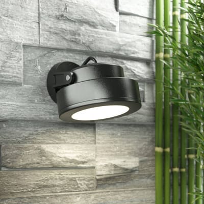Fumagalli Opbouwspot Tommy rond zwart 1-lamps 10W CCT