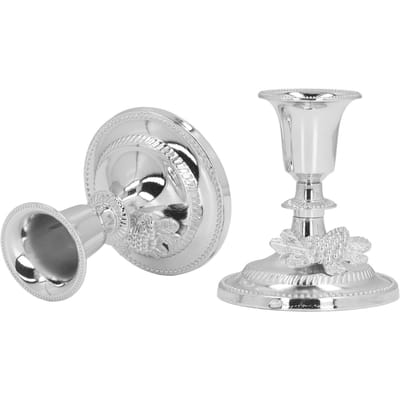 2 Stuks Metalen Kandelaar Goede Stabiliteit Multifunctioneel Europees Eenvoudig Kandelaars Lange Houder white