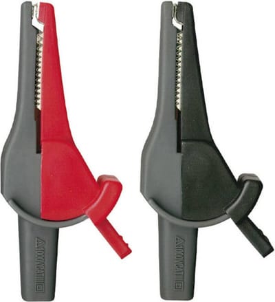 Beha Amprobe 370012 Veiligheids-krokodilklemmenset Bus 4 mm CAT III 1000 V, CAT IV 600 V Rood, Zwart