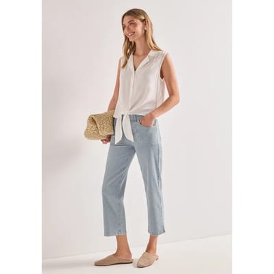 7/8 Straight Leg jeans in casual pasvorm met strepen