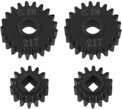 Dailygoody - Overdrive Portal Gears Set - 14T 21T - Geschikt voor Capra en SCX10 III - Duurzaam materiaal - Modelbouw onderdelen - Precisie techniek -