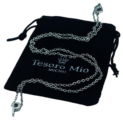 Ketting Letter P Letterhanger - Minimalistisch - Premium Staal